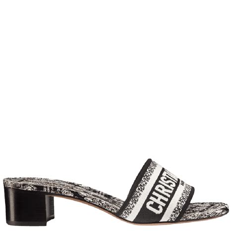 dior heeled slide|dway heeled slide.